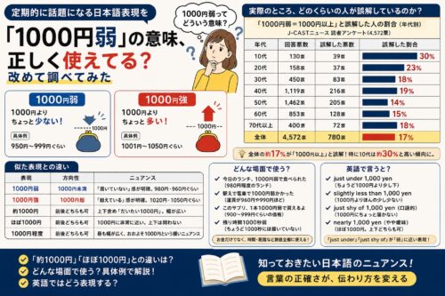 1000円弱とは