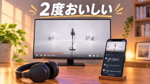 お気に入りYouTube動画は端末を変えると2度おいしい｜大画面とコメント欄[時間指定]の楽しみ方